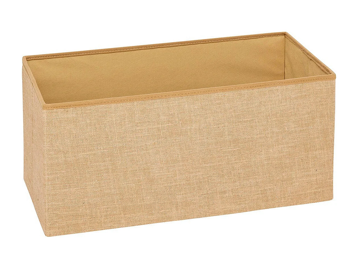 Pouf Coffre Pliant "Toile de Jute" 76cm Naturel