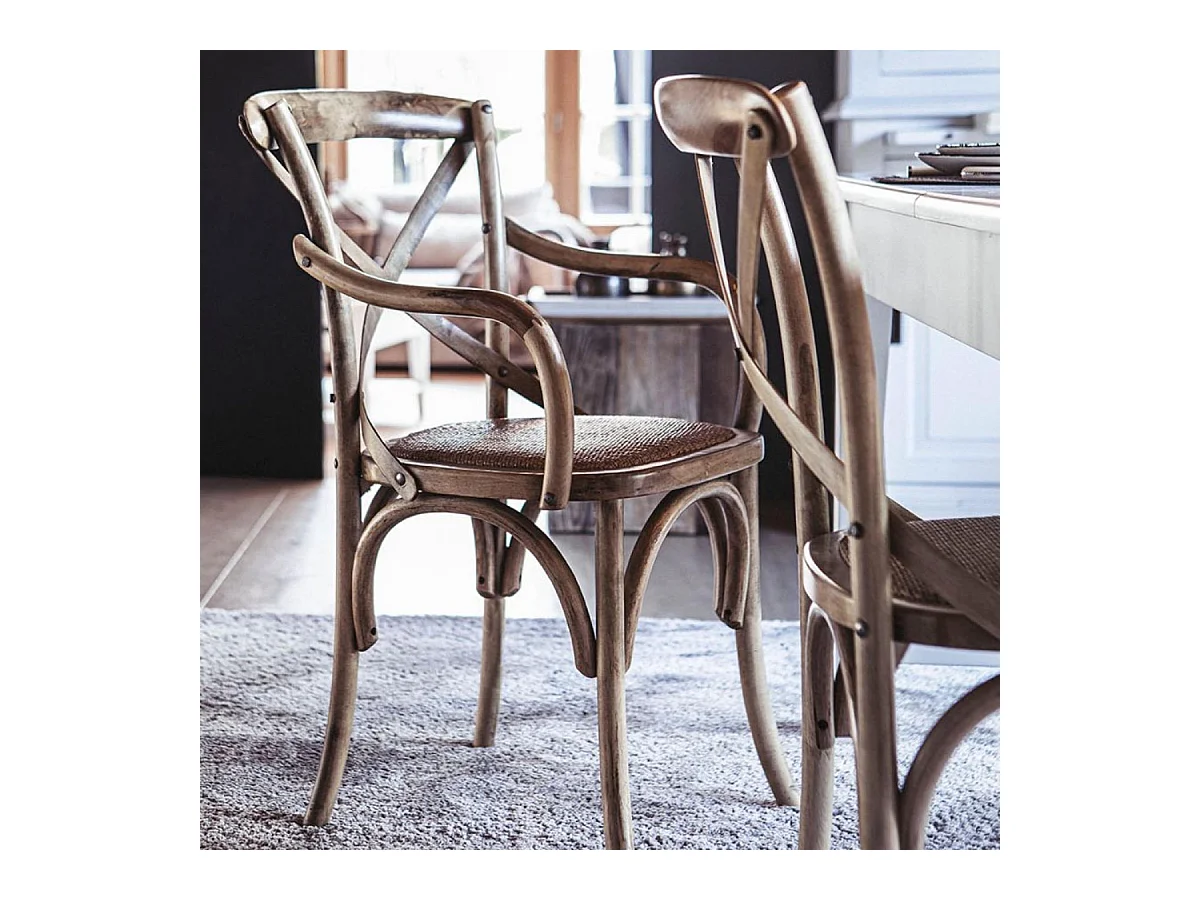 Fauteuil bistrot en bouleau Bois Beige - Ressources Interior's