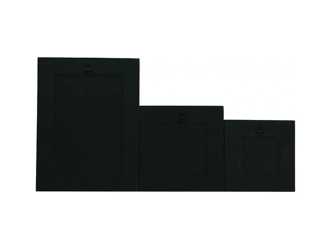 Tableau huiles anthropo (set de 3) Bois Multicolore - Chic Interior's