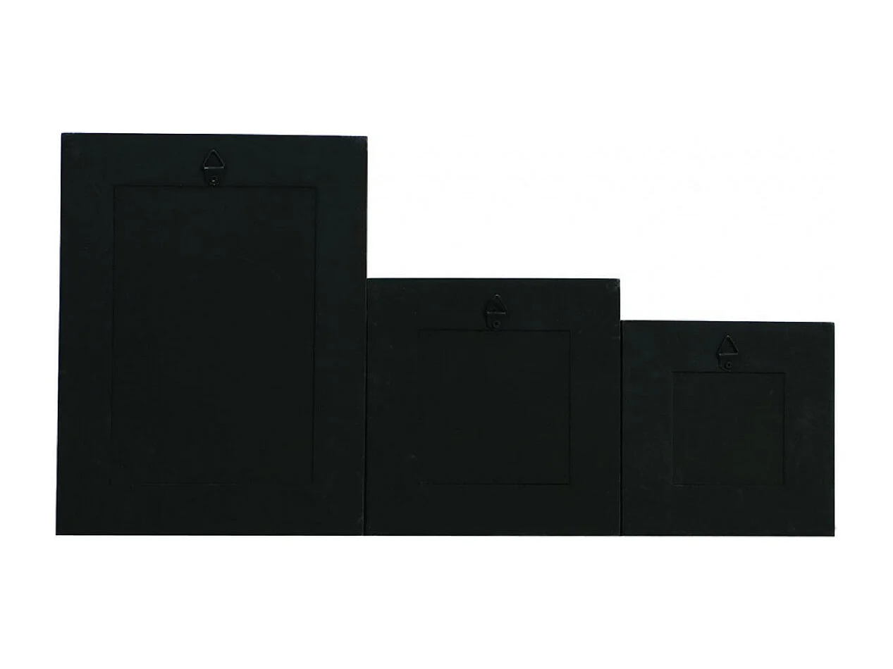 Tableau huiles anthropo (set de 3) Bois Multicolore - Chic Interior's