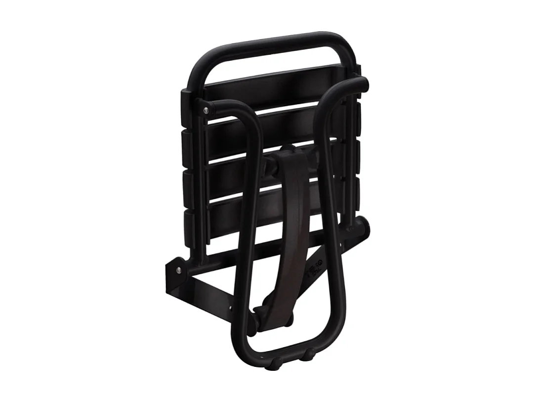 Siège de douche PMR PELLET Essentiel confort escamotable avec pied aluminium époxy noir
