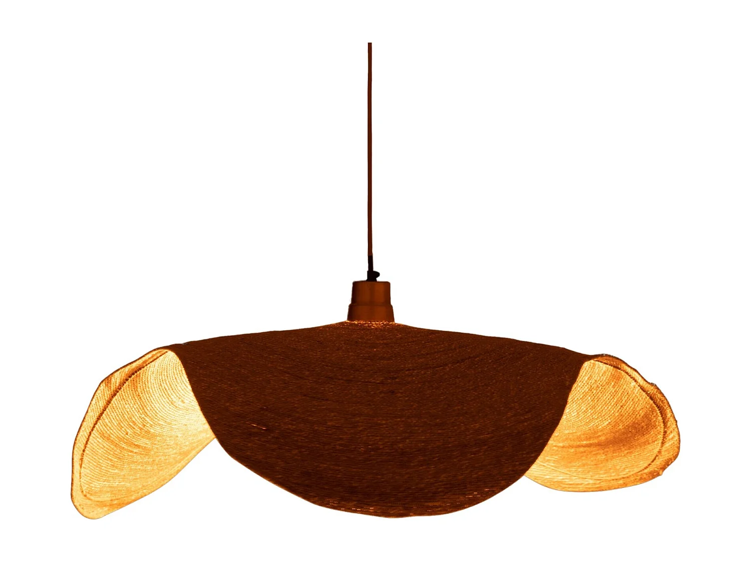 Lampe Suspension "Moonj" 75cm Naturel