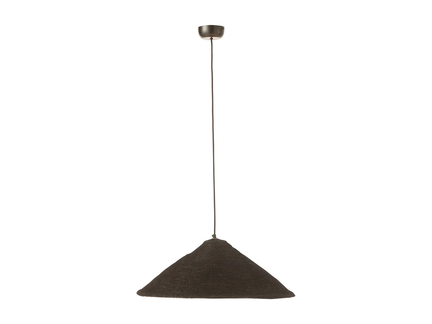 Lampe Suspension Chapeau "Moonj" 60cm Noir