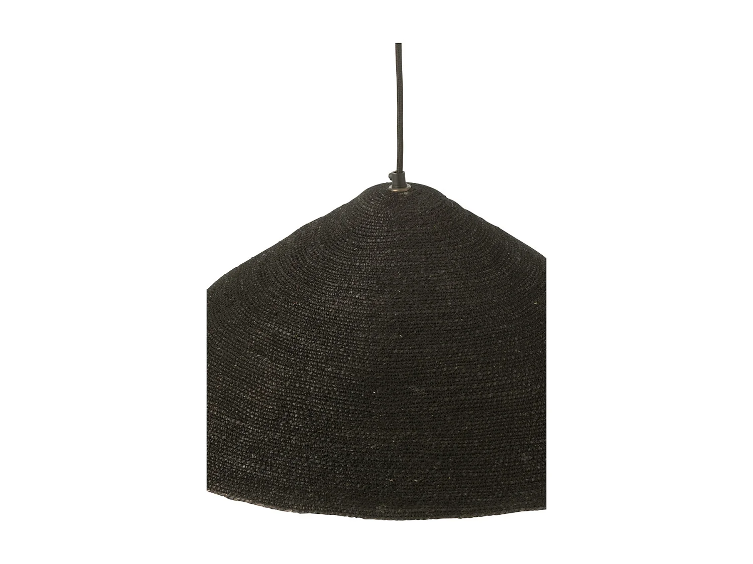 Lampe Suspension Chapeau "Moonj" 60cm Noir