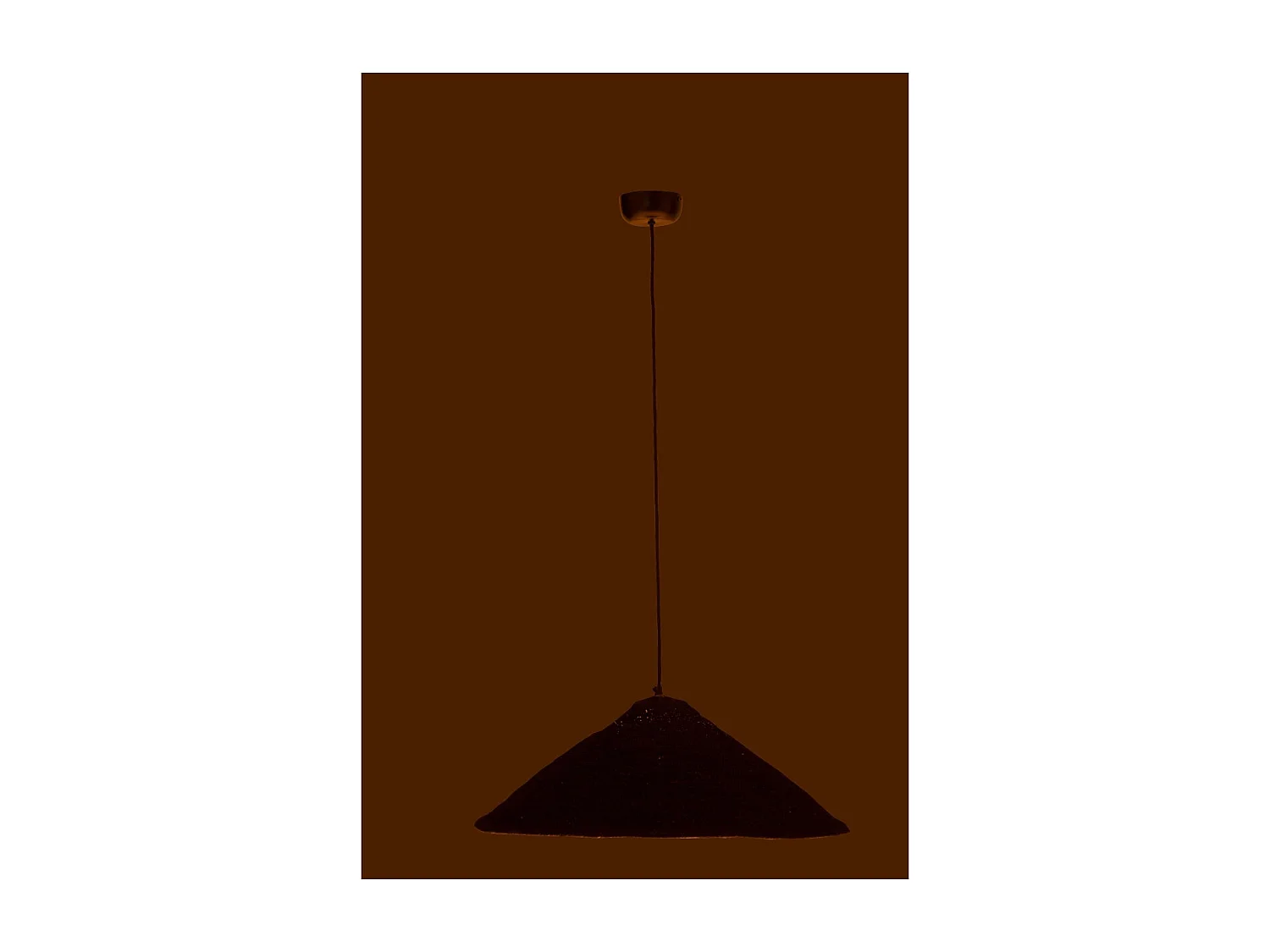 Lampe Suspension Chapeau "Moonj" 60cm Noir