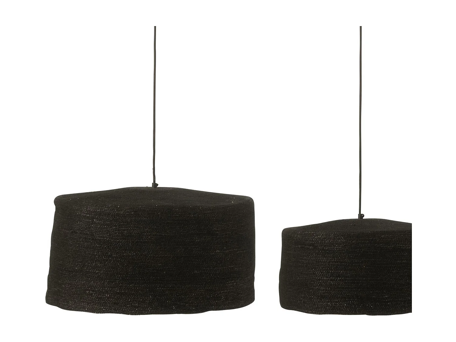 Juego de 3 lámparas colgantes de ratán