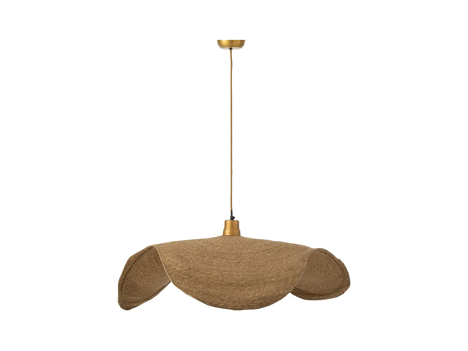 Lámpara colgante de junco natural