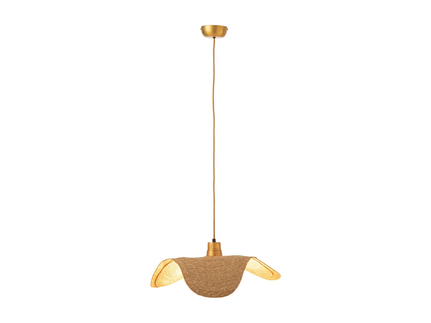 Lampe Suspension "Moonj" 55cm Naturel