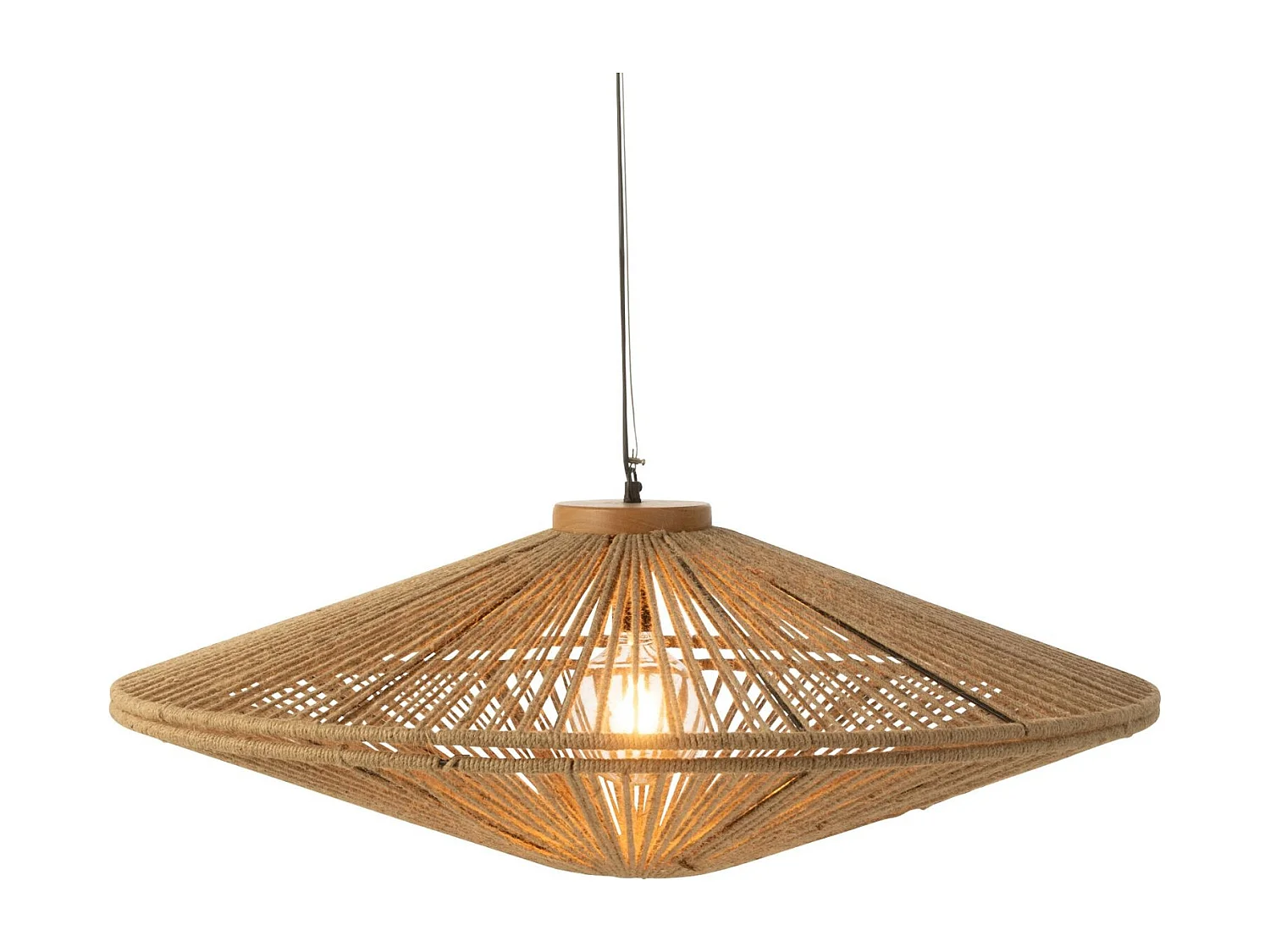 Lampe Suspension en Jute "Dollie" 62cm Naturel