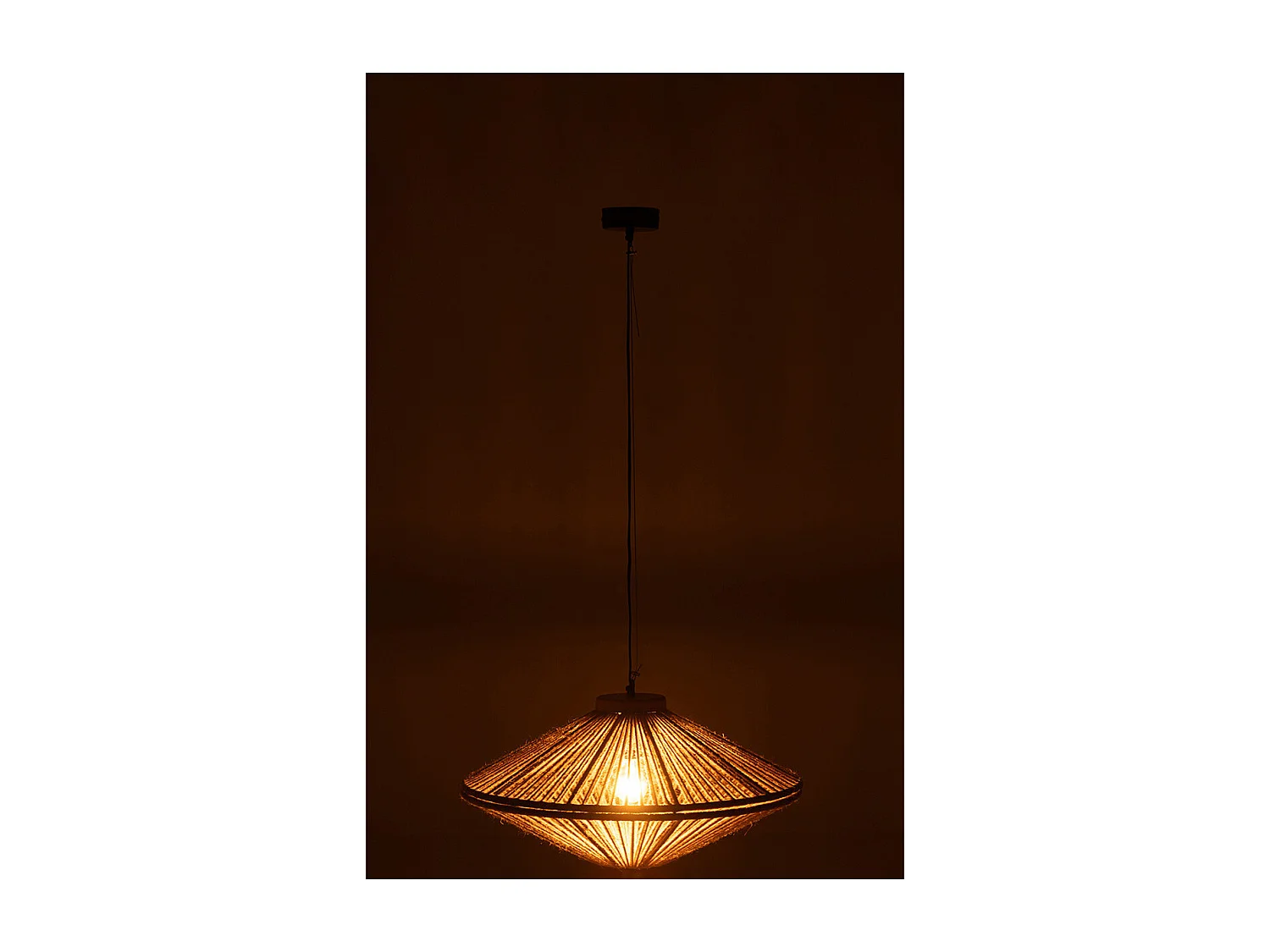 Lampe Suspension en Jute "Dollie" 62cm Naturel