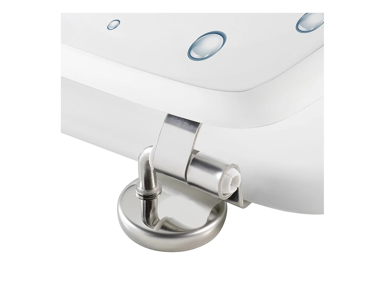 Abattant WC Imprimé "Bubble" 46cm Blanc