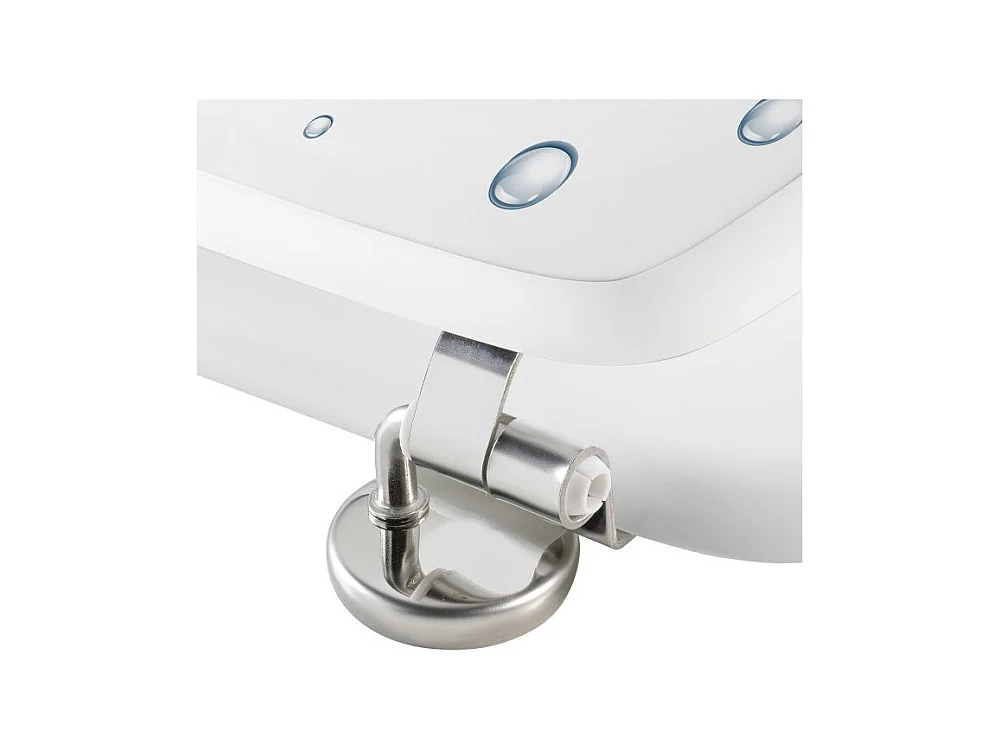 Abattant WC Imprimé "Bubble" 46cm Blanc