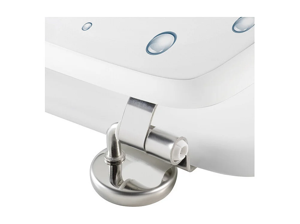 Abattant WC Imprimé "Bubble" 46cm Blanc