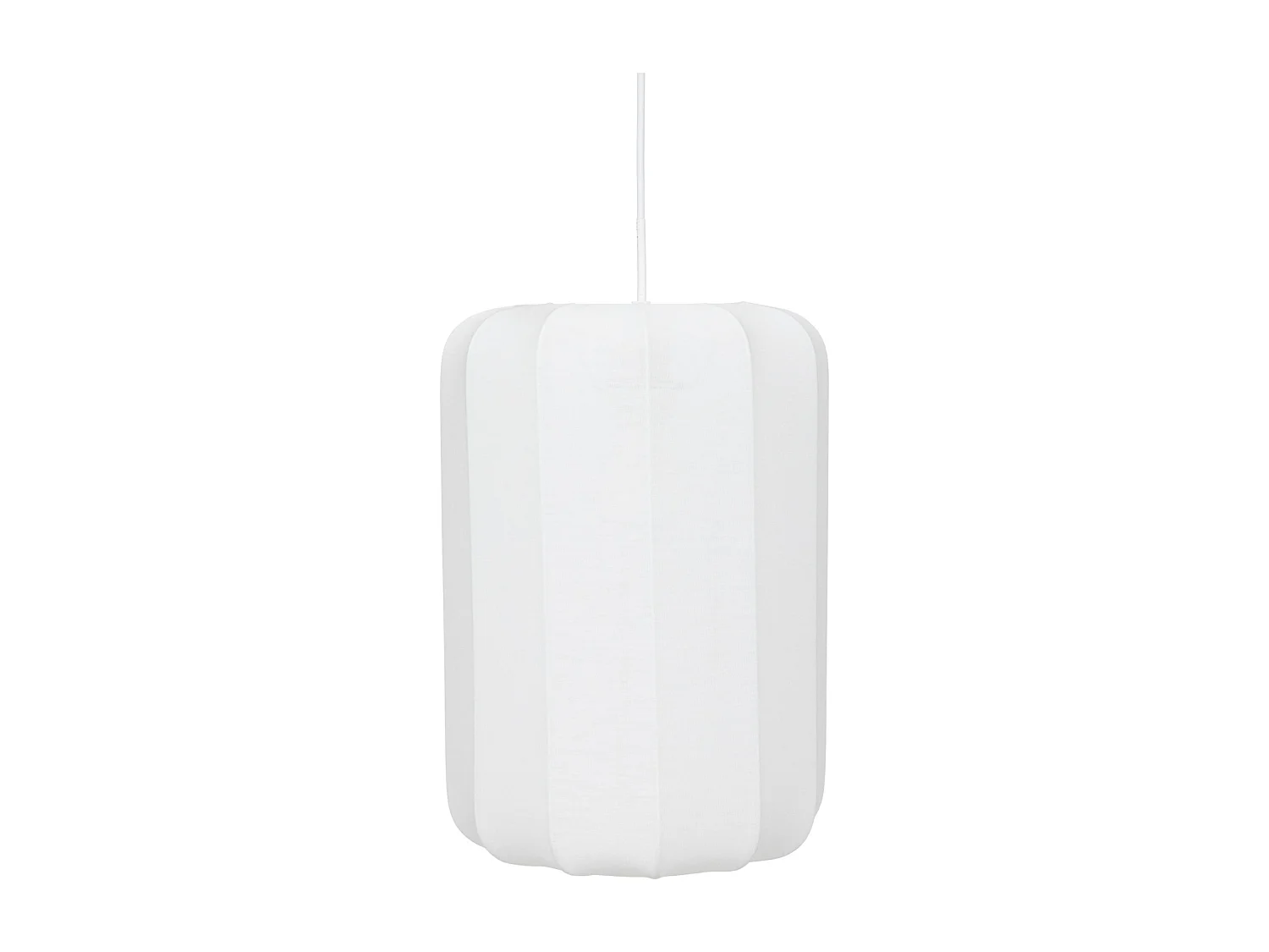 Lampe Suspension en Coton "Tobie" 25cm Blanc