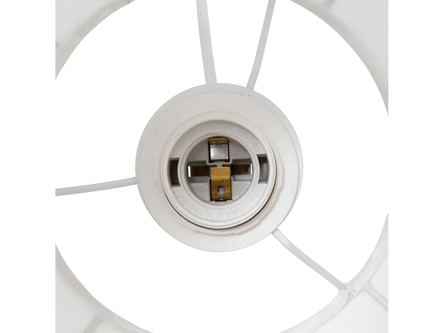 Lampe Suspension en Coton "Tobie" 25cm Blanc