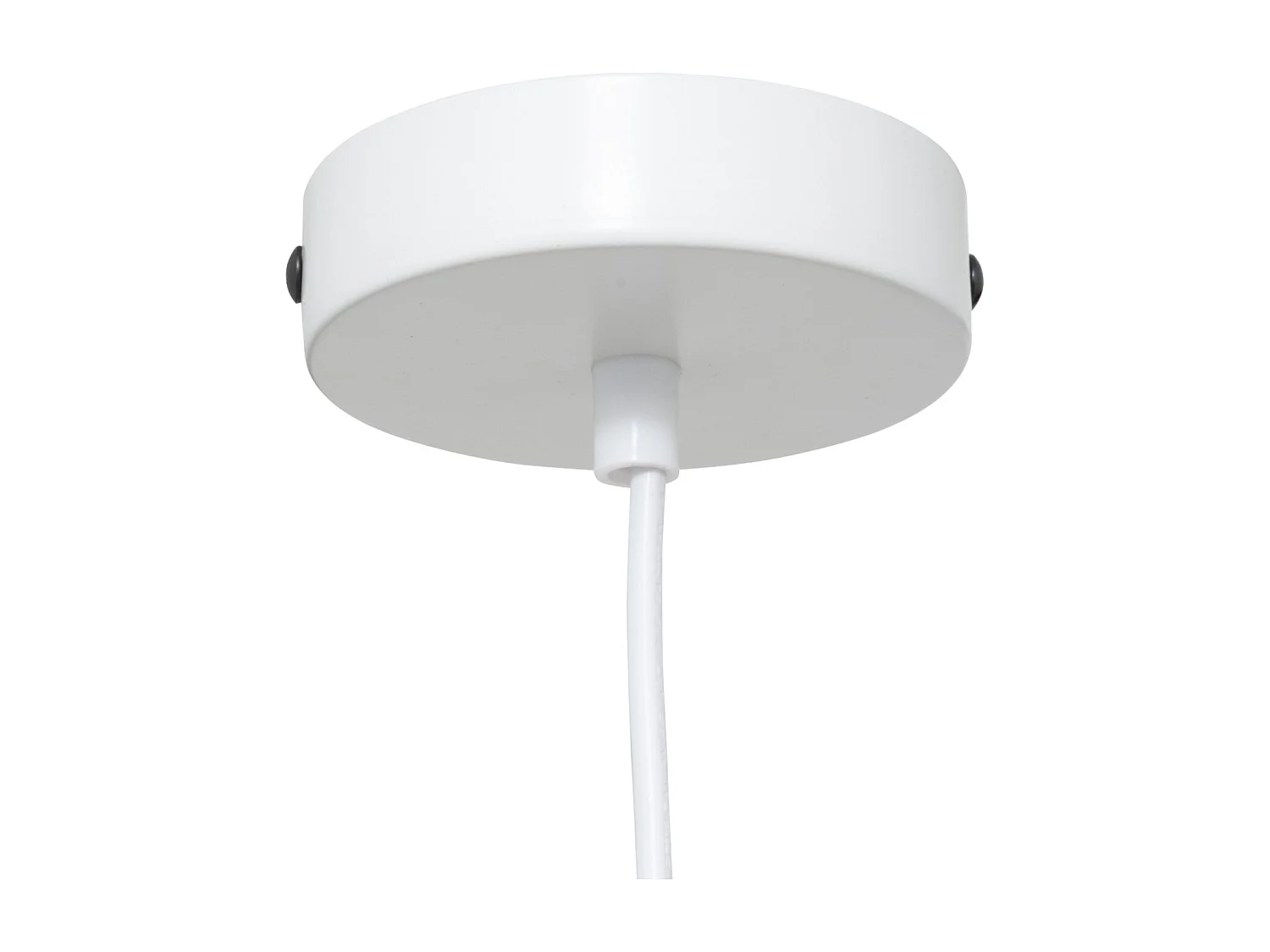 Lampe Suspension en Coton "Tobie" 25cm Blanc