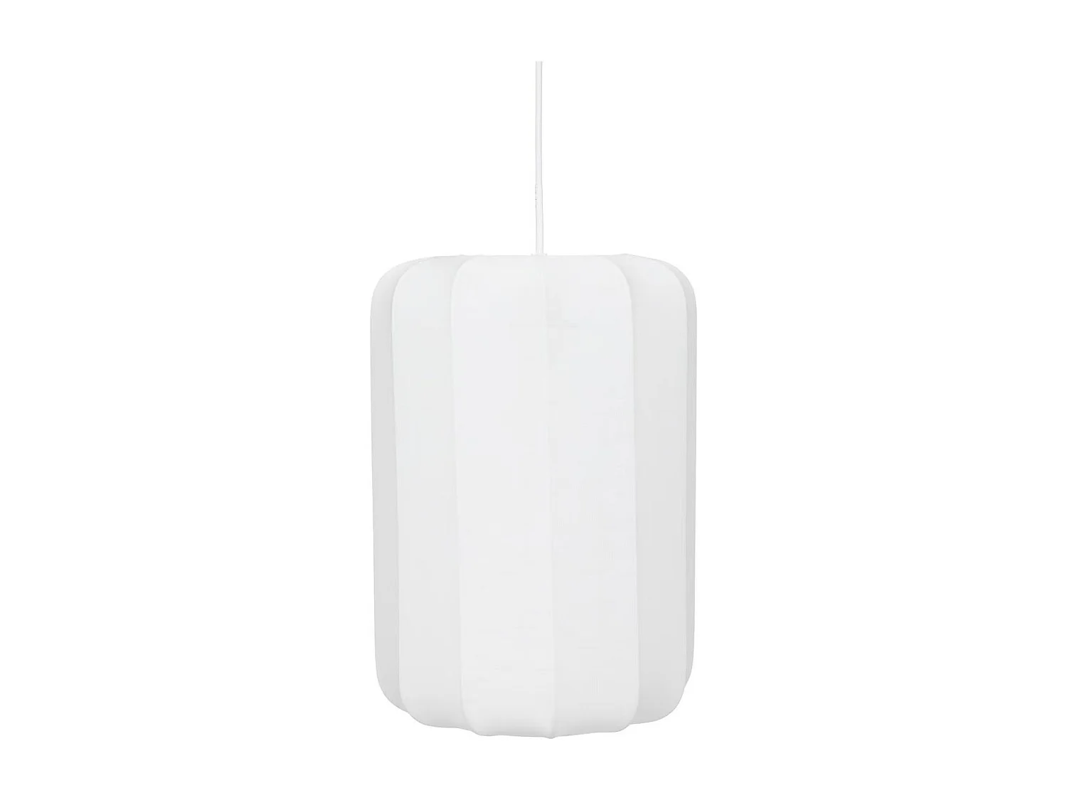 Lampe Suspension en Coton "Tobie" 25cm Blanc