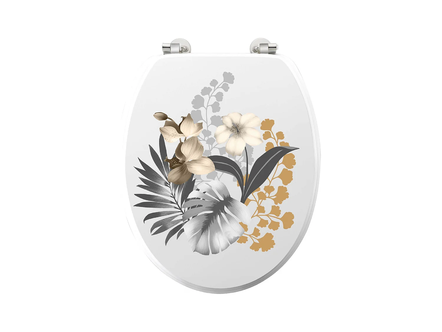 Abattant WC Déco "Kelly" 46cm Blanc