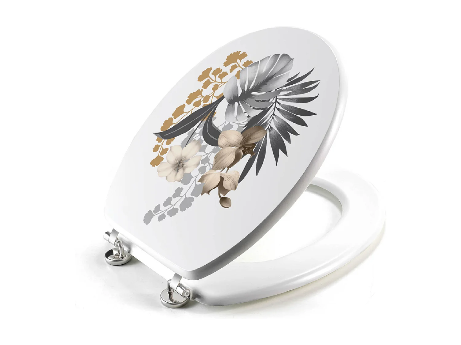 Abattant WC Déco "Kelly" 46cm Blanc