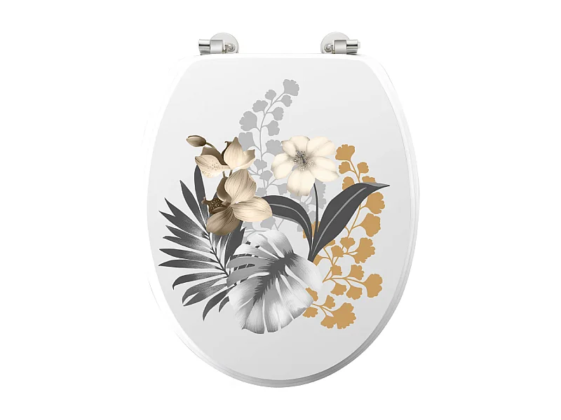 Abattant WC Déco "Kelly" 46cm Blanc