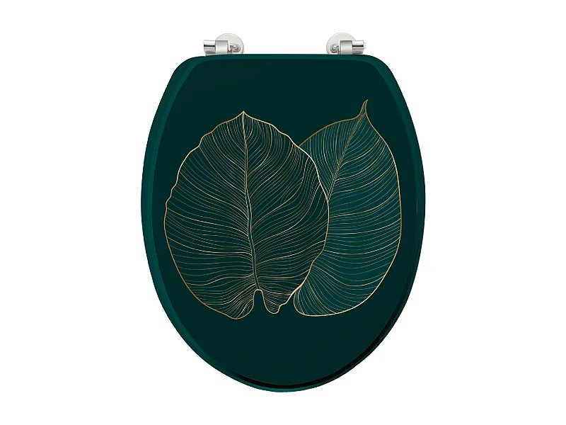 Abattant WC Imprimé "Jade" 46cm Vert