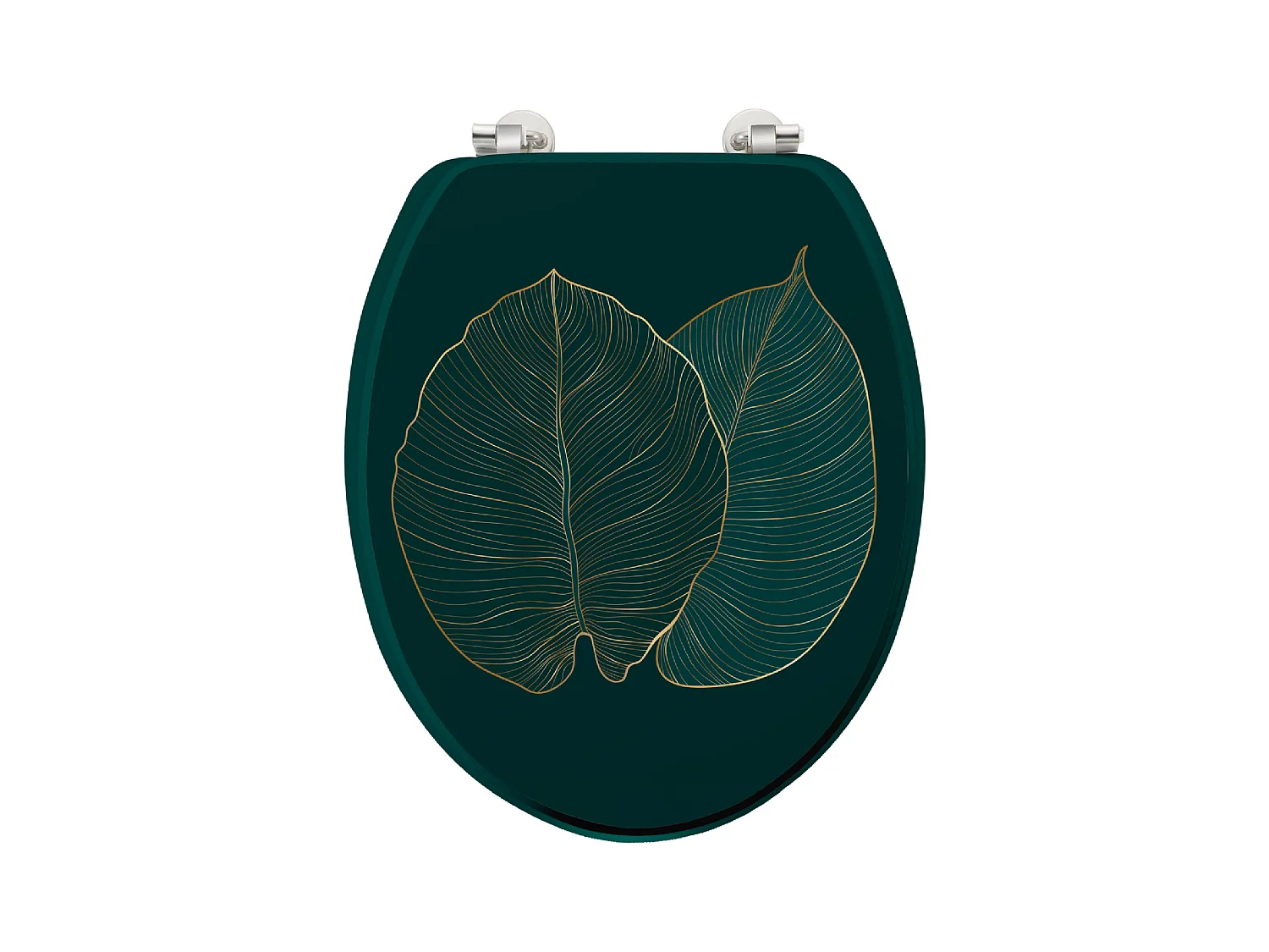 Abattant WC Imprimé "Jade" 46cm Vert