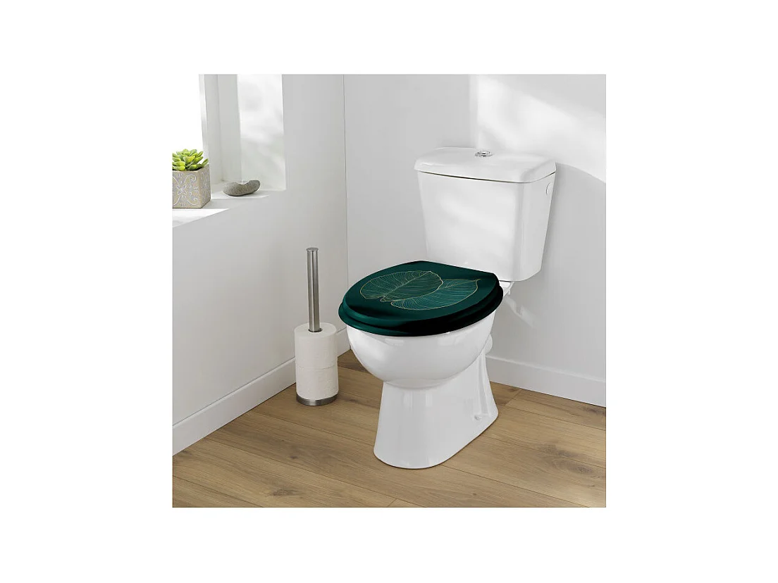 Abattant WC Imprimé "Jade" 46cm Vert