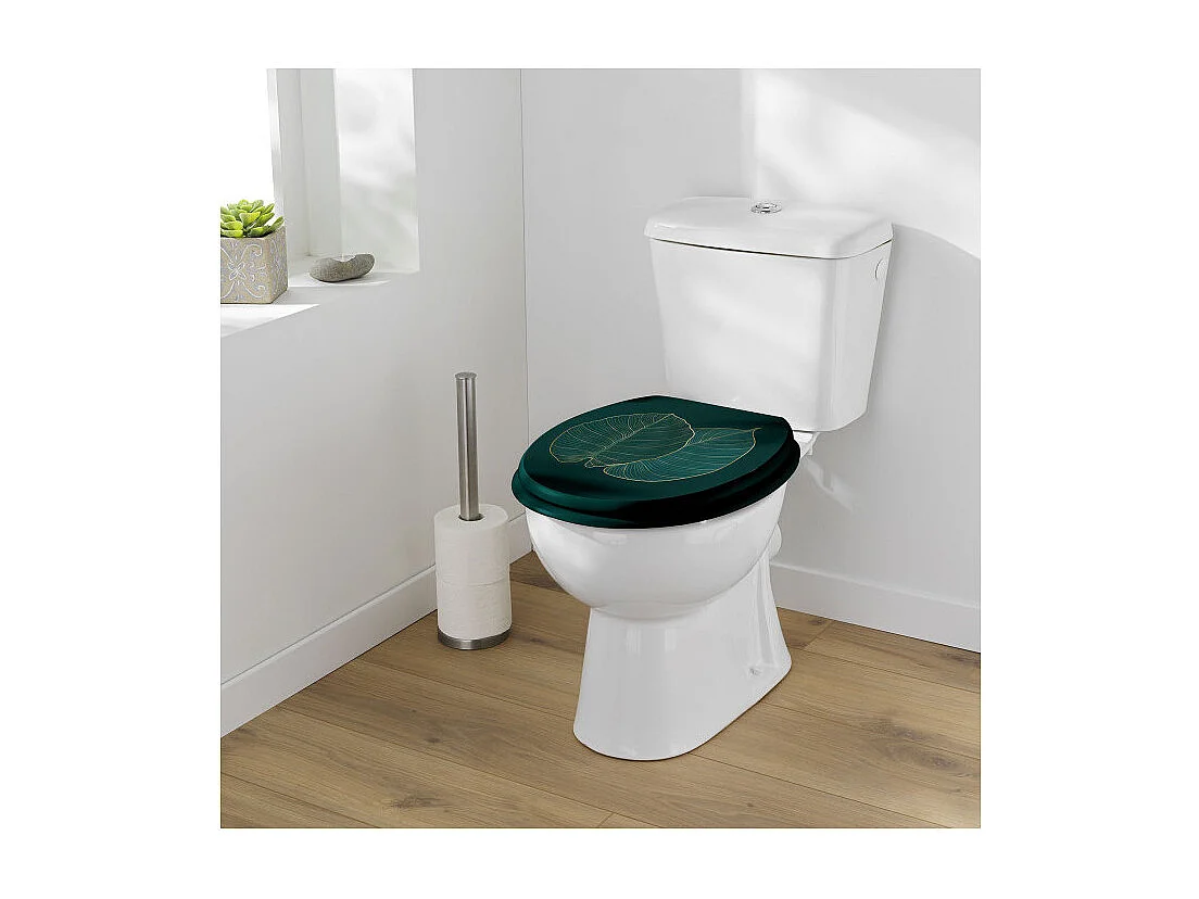 Abattant WC Imprimé "Jade" 46cm Vert