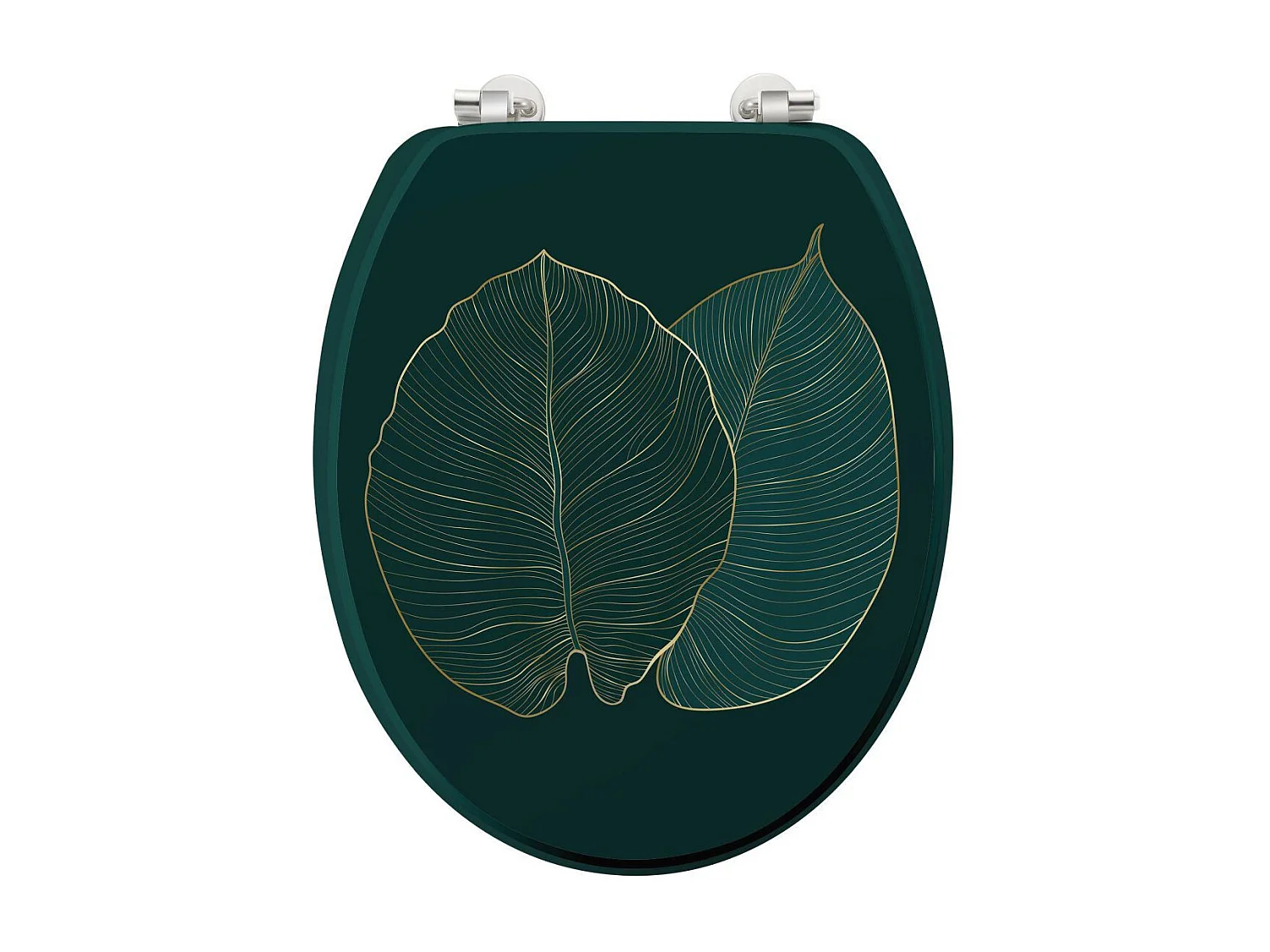 Abattant WC Imprimé "Jade" 46cm Vert