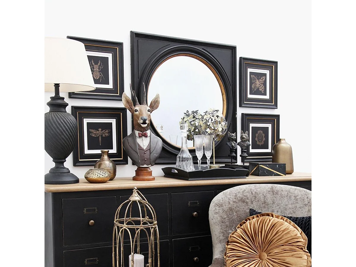 Miroir Bois Noir - Interior's