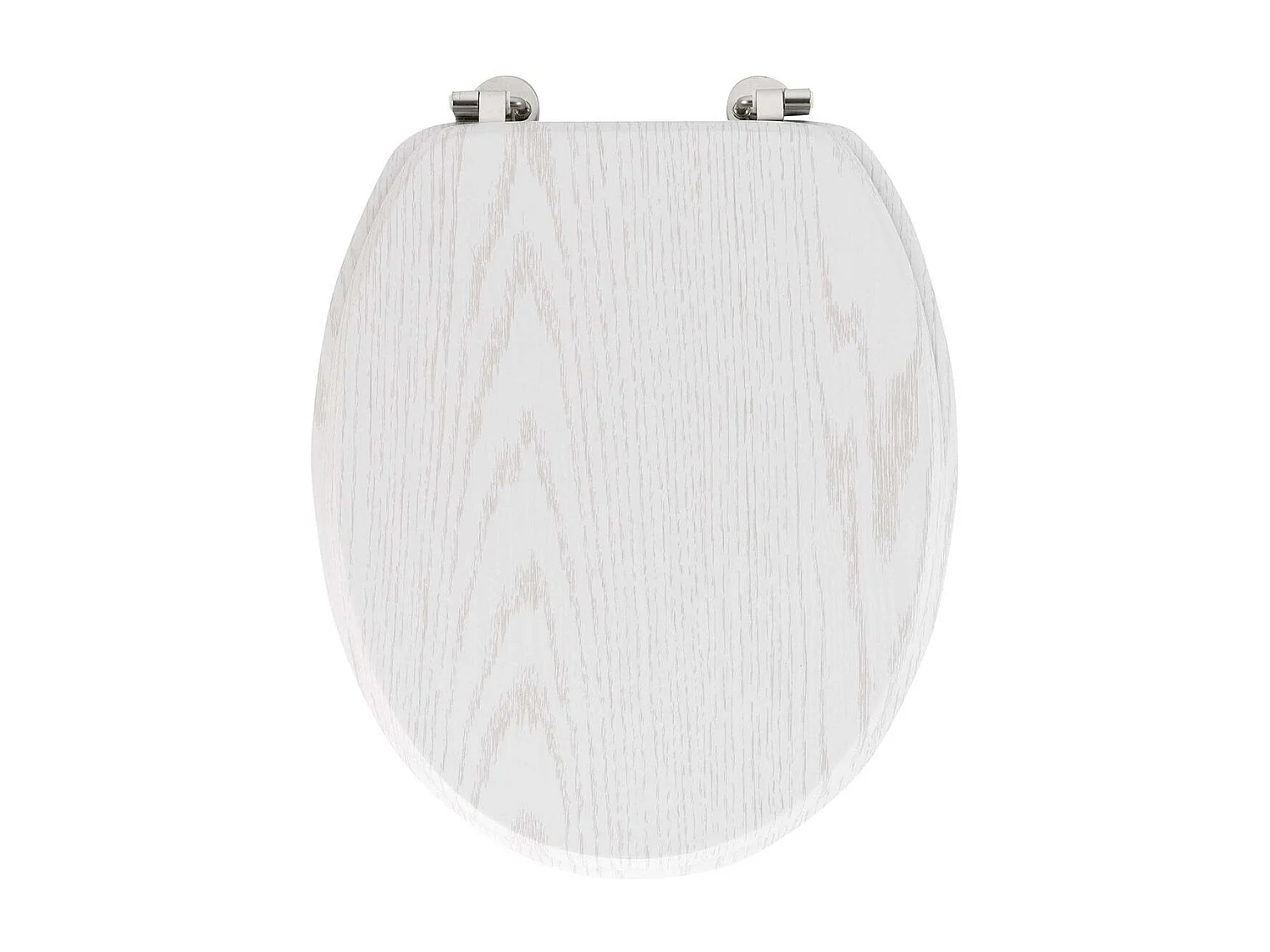 Abattant WC Effet Bois "Strata" 46cm Blanc