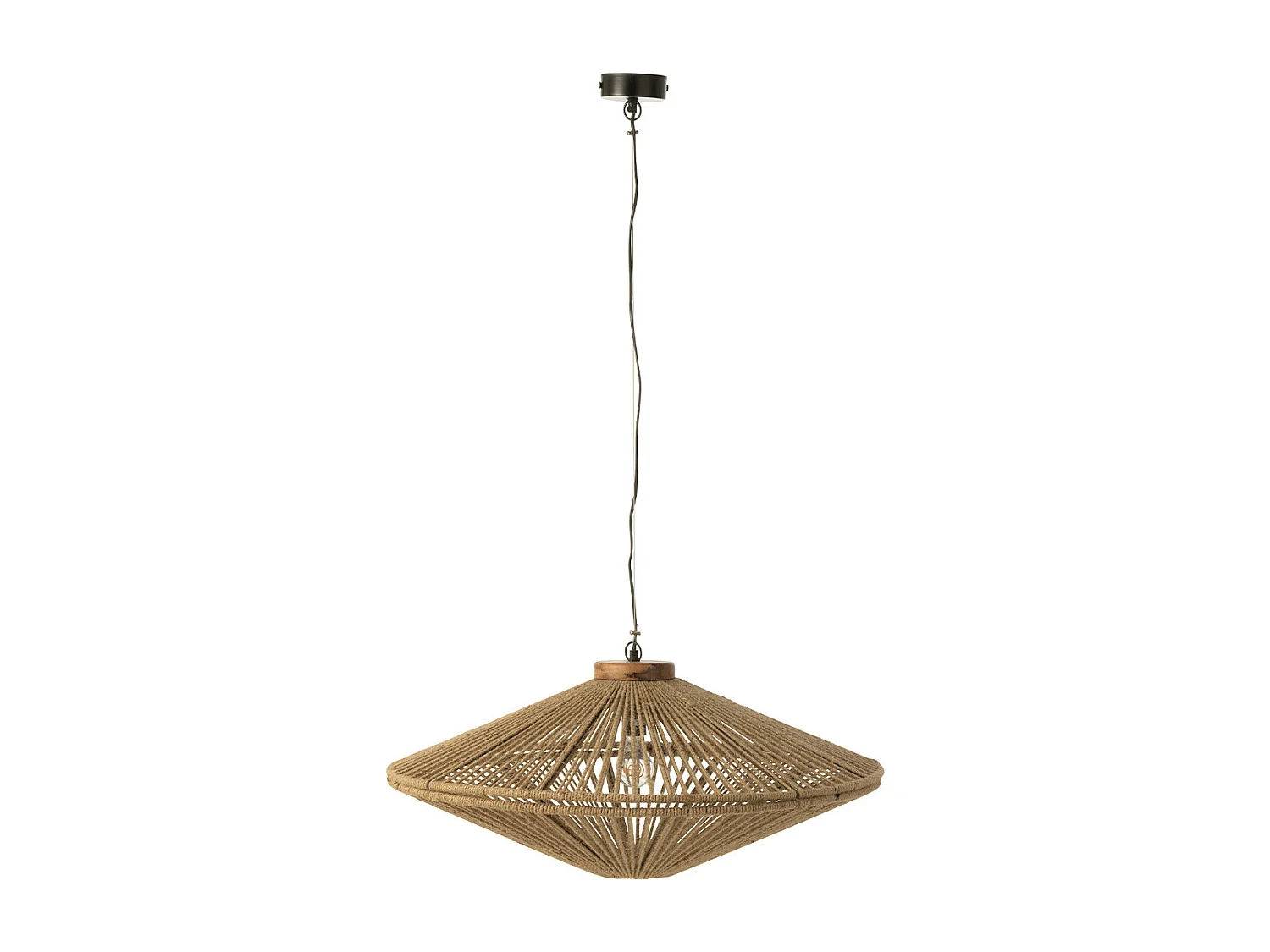 Lampe Suspension en Jute "Dollie" 77cm Naturel
