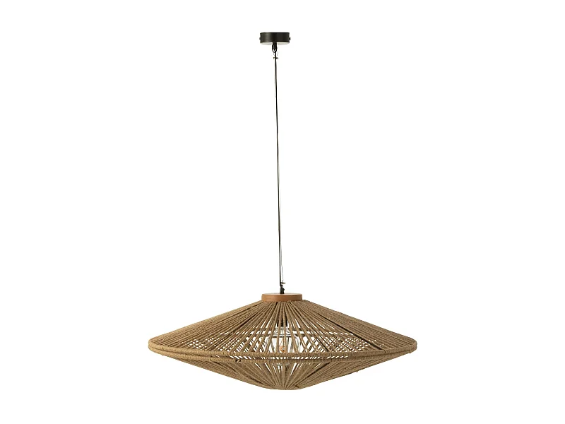 Lampe Suspension en Jute "Dollie" 77cm Naturel