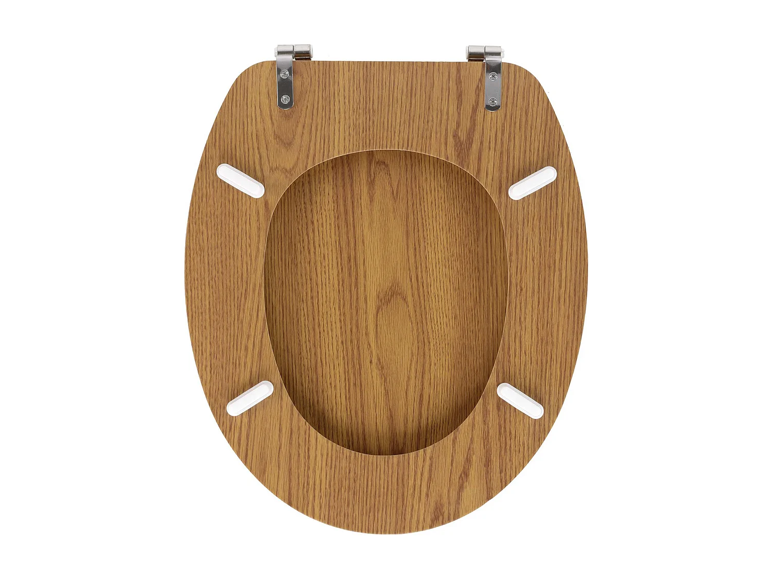 Asiento de inodoro con efecto de madera