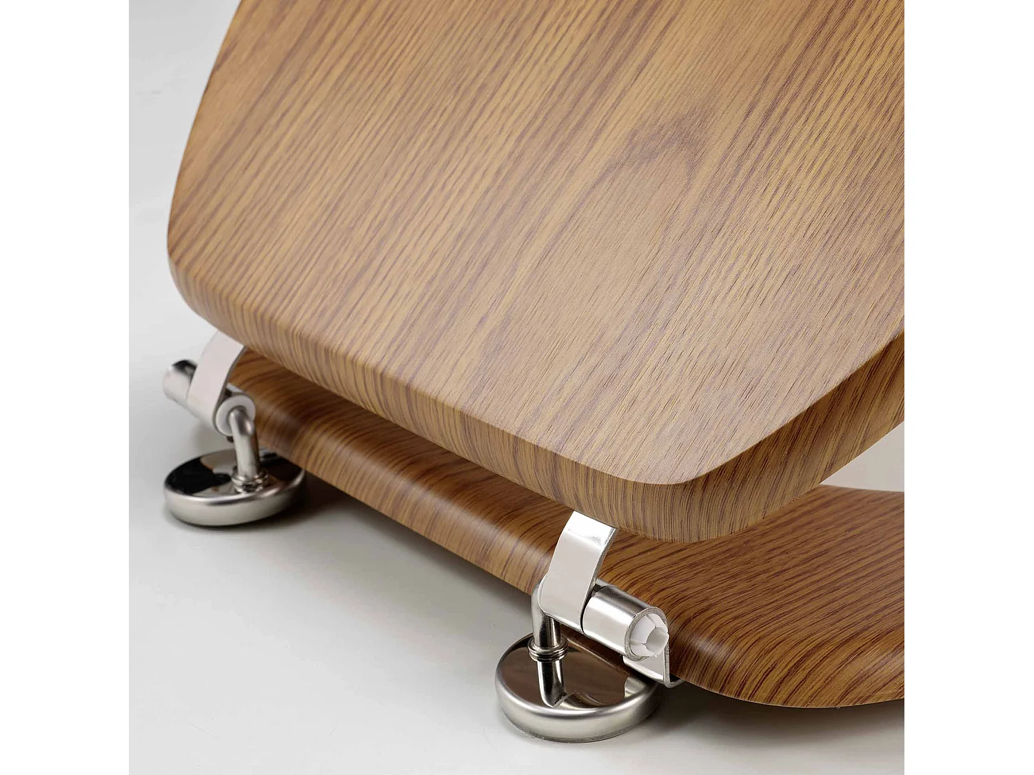 Asiento de inodoro con efecto de madera