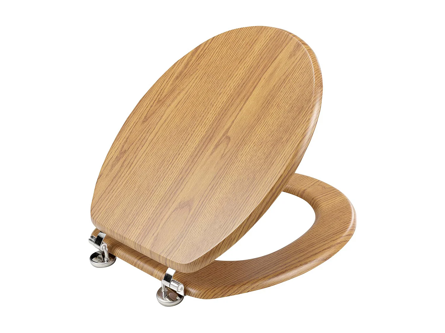 Asiento de inodoro con efecto de madera