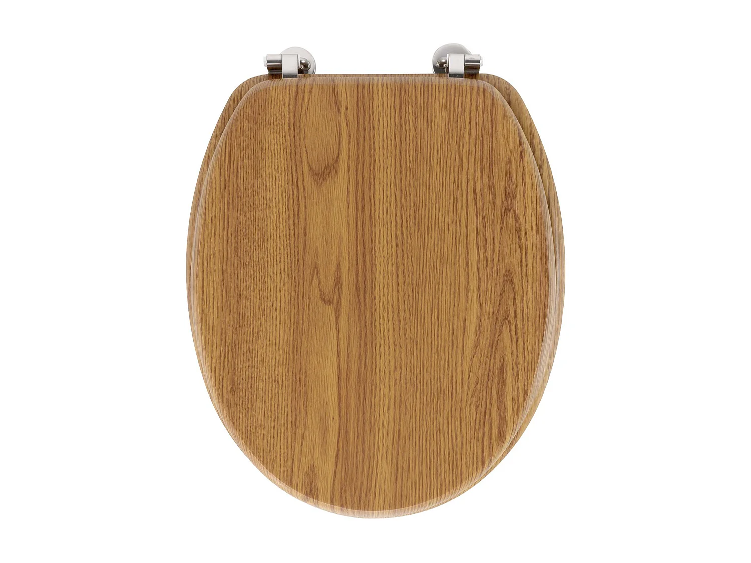 Abattant WC Effet Bois "Strata" 46cm Naturel