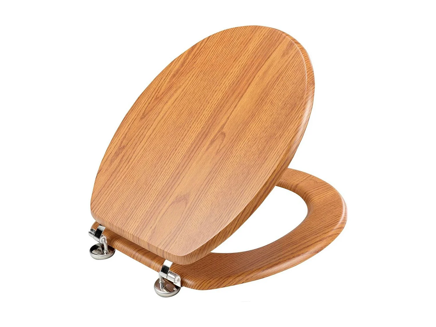 Abattant WC Effet Bois "Strata" 46cm Naturel