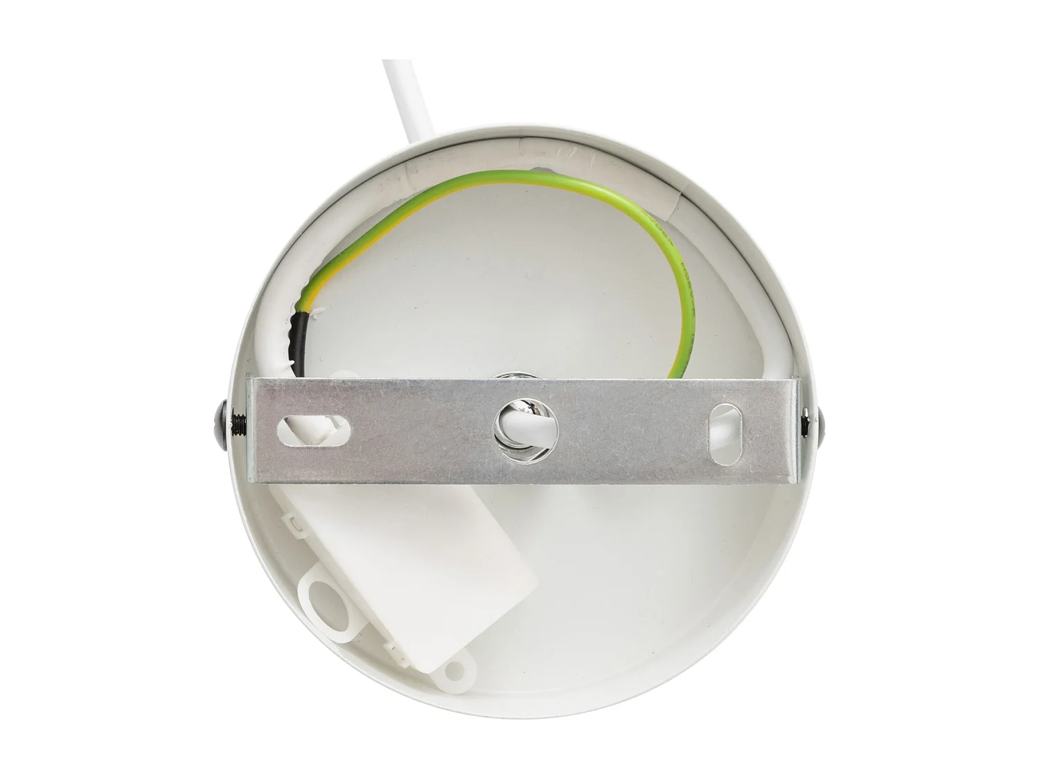 Lampe Suspension en Coton "Tobie" 37cm Blanc