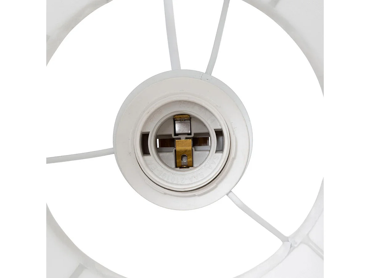 Lampe Suspension en Coton "Tobie" 37cm Blanc