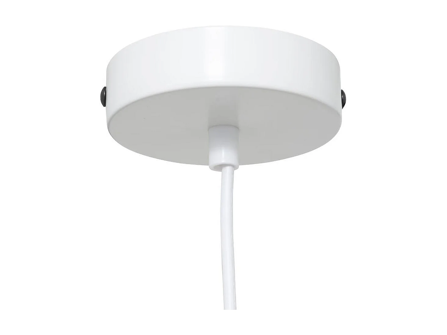 Lampe Suspension en Coton "Tobie" 37cm Blanc