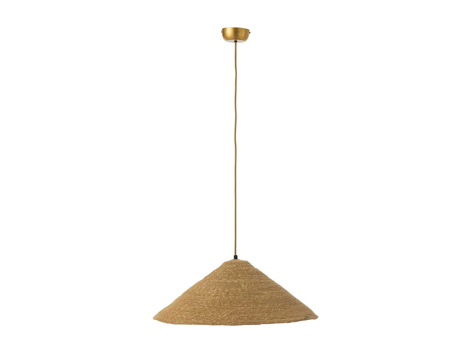 Lampe Suspension Chapeau "Moonj" 60cm Naturel