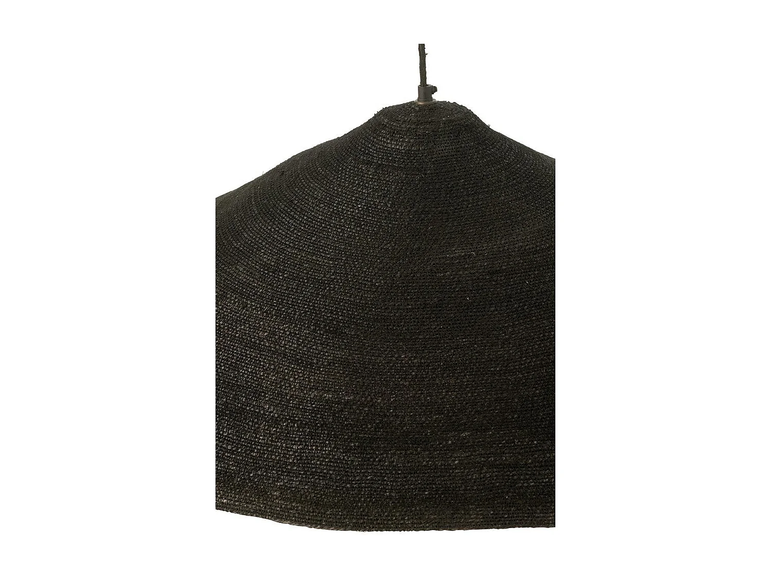 Lampe Suspension Chapeau "Moonj" 80cm Noir