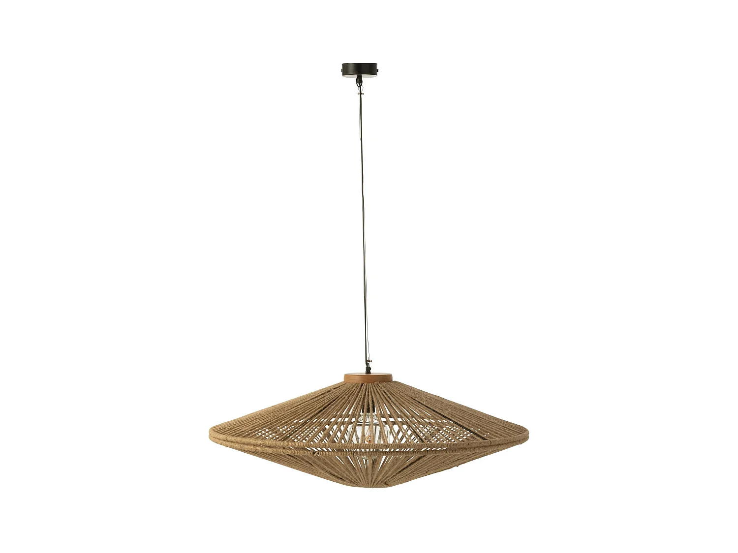Lampe Suspension en Jute "Dollie" 93cm Naturel