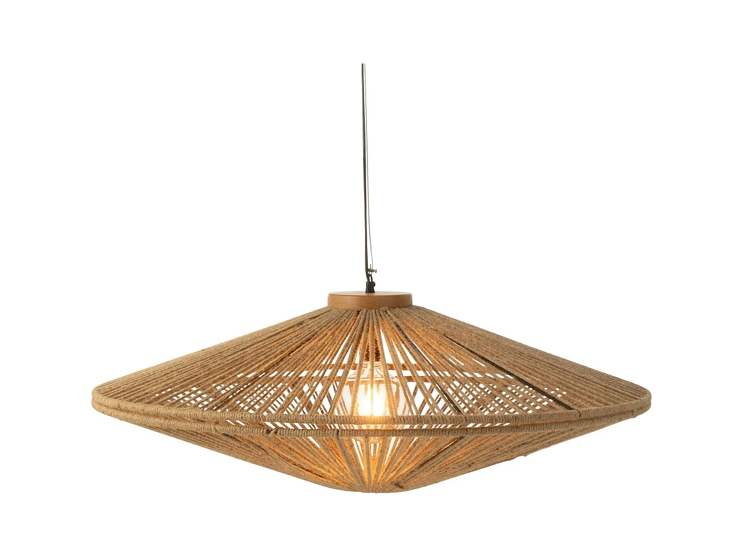 Lampe Suspension en Jute "Dollie" 93cm Naturel