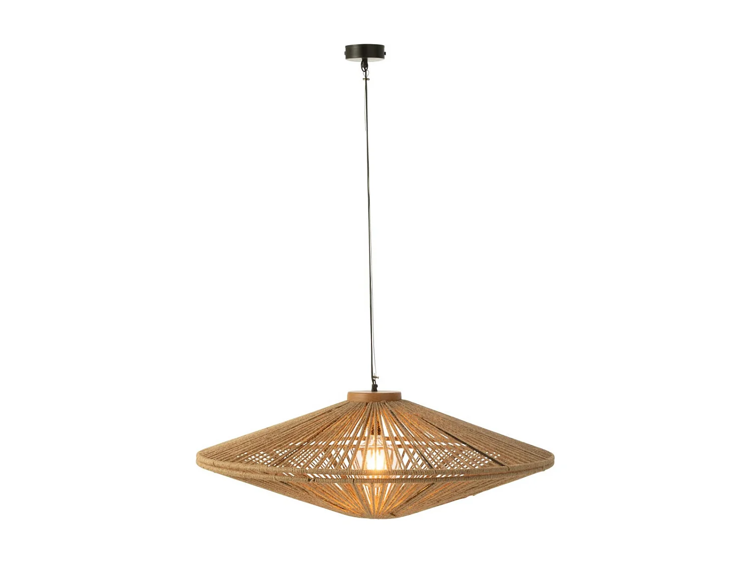 Lampe Suspension en Jute "Dollie" 93cm Naturel