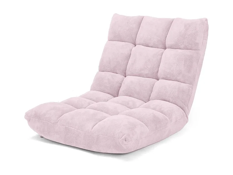 Sedia imbottita da pavimento regolabile in 14 posizioni 105x56x15cm Roseo