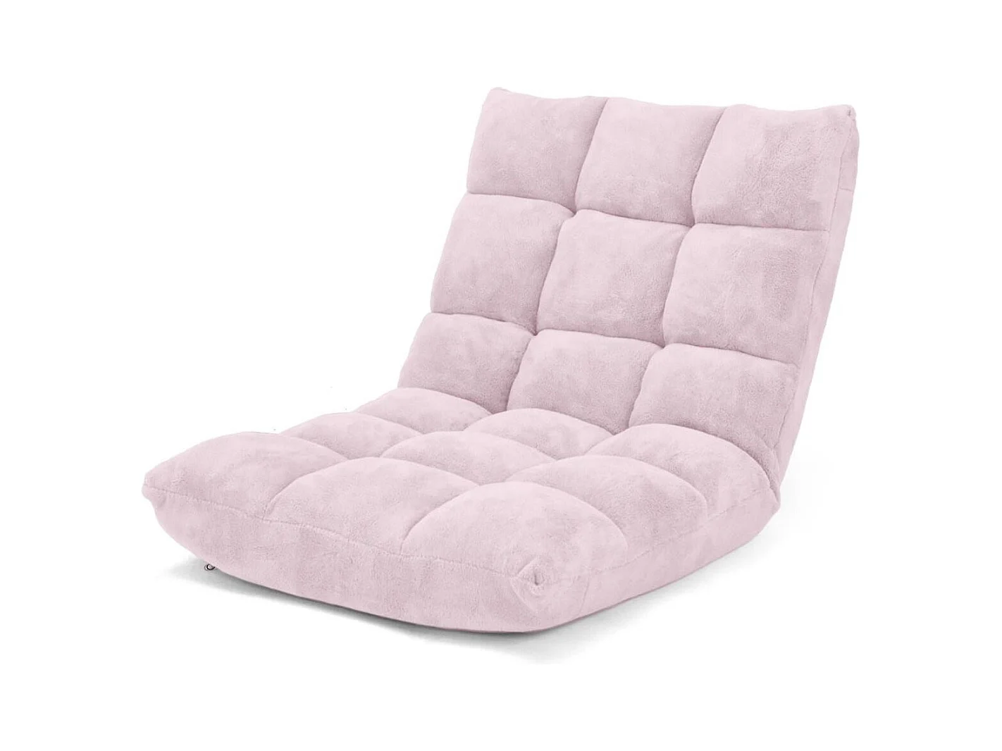 Sedia imbottita da pavimento regolabile in 14 posizioni 105x56x15cm Roseo