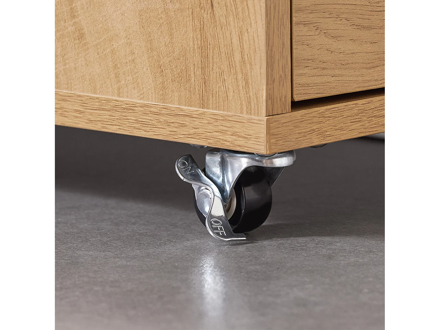 SoBuy Meuble Colonne Armoire Haute Rangement Étroit avec Roulettes 3 Étages 3 Tiroirs