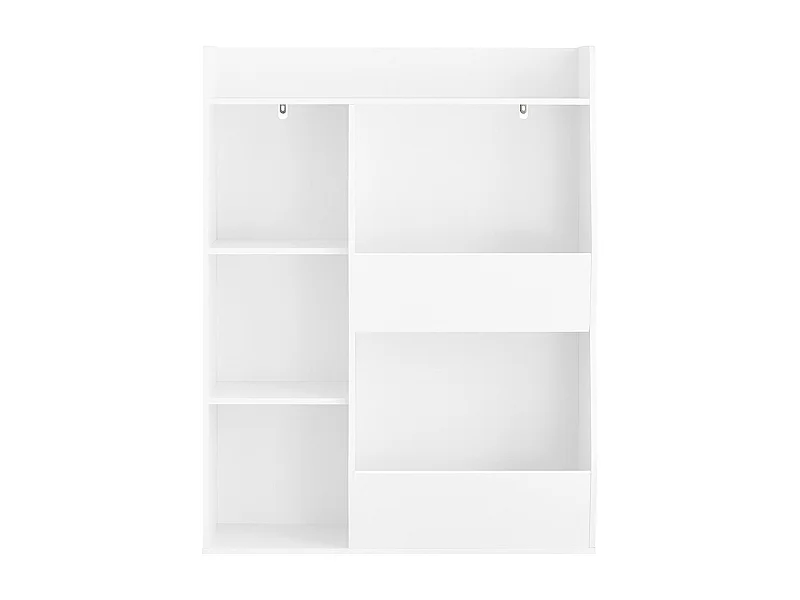 SoBuy Estante Montessori para crianças estante para brinquedos com 5 compartimentos abertos Branco 80x34x104 cm